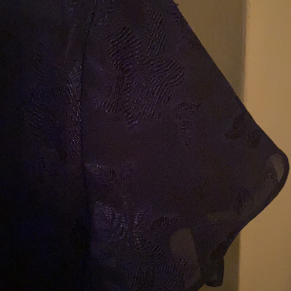 Navy on navy floral dress. - Picture 2 of 2